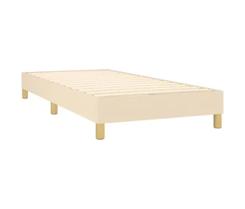 Atsperu Gultas Rāmis Ar Matraci, Krēmkrāsas, 90X200 Cm, Audums Vidaxl Atsperu Gultas Rāmis Ar Matraci, Krēmkrāsas, 90X200 Cm, Audums Vidaxl