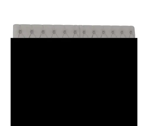 Atsperu Gultas Rāmis Ar Matraci, Gaiši Pelēka Audums, 140X200Cm Vidaxl