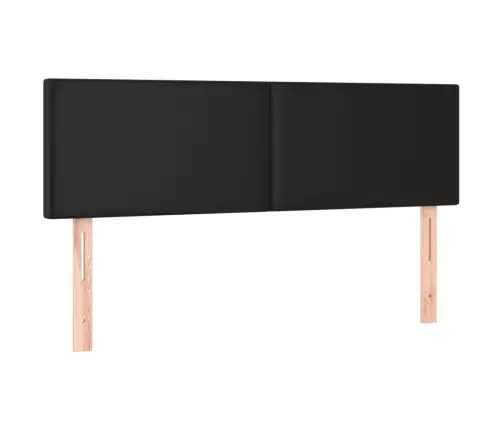 Kontinentaalvoodi Madratsiga, Must, 140X200 cm Kunstnahk