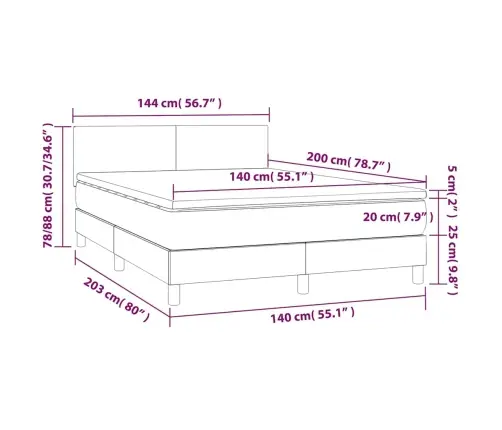 Atsperu Gulta Ar Matraci, Tumši Zaļš Samts, 140X200 Cm Vidaxl