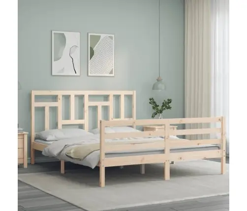 Voodiraam Peatsiga, 160 X 200 cm Täispuit