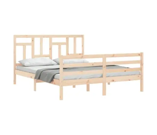 Voodiraam Peatsiga, 160 X 200 cm Täispuit