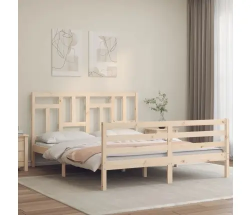 Voodiraam Peatsiga, 160 X 200 cm Täispuit