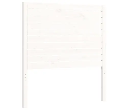 Gultas Rāmis Ar Galvgali, Vienvietīgs, Masīvkoks, Balts Vidaxl