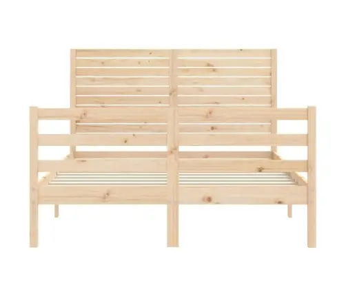 Voodiraam Peatsiga, 140 X 190 cm Täispuit