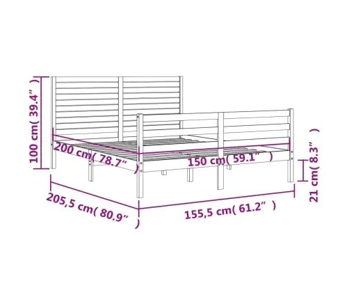 Voodiraam Peatsiga, Täispuit