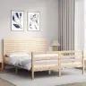 Lovos Rėmas Su Galvūgaliu, 160X200cm Medienos Masyvas Lovos Rėmas Su Galvūgaliu, 160X200cm Medienos Masyvas