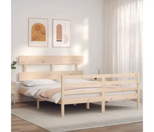 Gultas Rāmis Ar Galvgali, King Size Izmērs, Masīvkoks Vidaxl Gultas Rāmis Ar Galvgali, King Size Izmērs, Masīvkoks Vidaxl