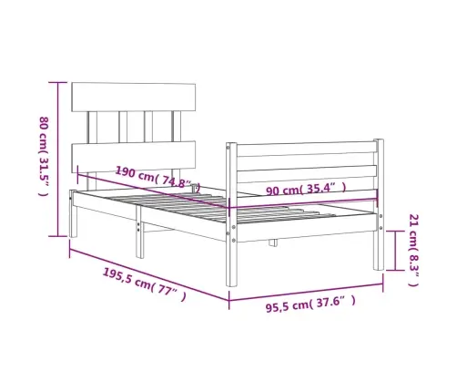 Voodiraam Peatsiga, Täispuit