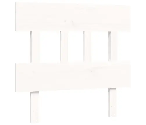 Voodiraam Peatsiga, Valge, 100 X 200 cm Täispuit