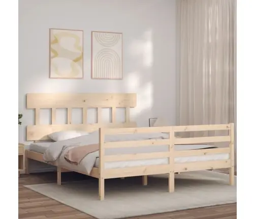 Lovos Rėmas Su Galvūgaliu, Medienos Masyvas, Didelis