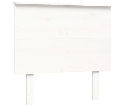Gultas Rāmis Ar Galvgali, Balts, 100X200 Cm, Masīvkoks Vidaxl