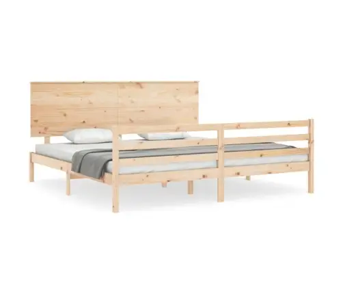 Voodiraam Peatsiga, 200 X 200 cm Täispuit