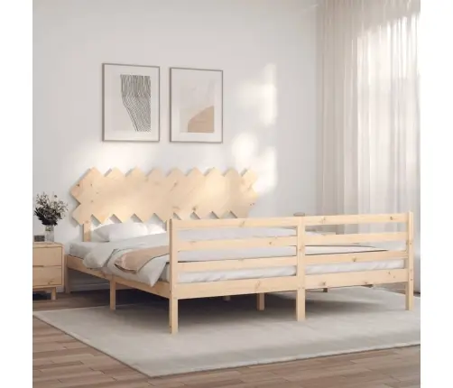 Lovos Rėmas Su Galvūgaliu, Medienos Masyvas, Itin Didelis