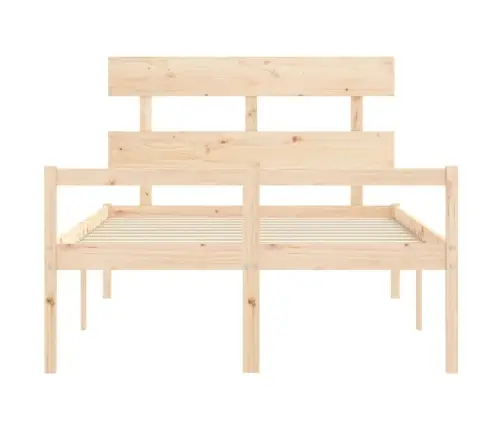 Lova Senjorams Su Galvūgaliu, 120X200 cm Medienos Masyvas