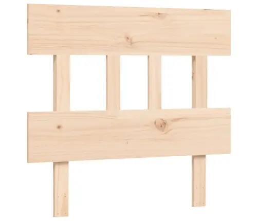 Gulta Ar Galvgali Senioriem, 90X200 Cm, Masīvkoks Vidaxl