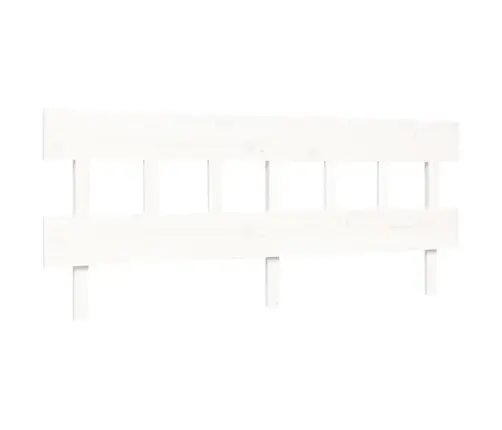 Vanemate Inimeste Voodiraam Peatsiga, Valge, Täispuit