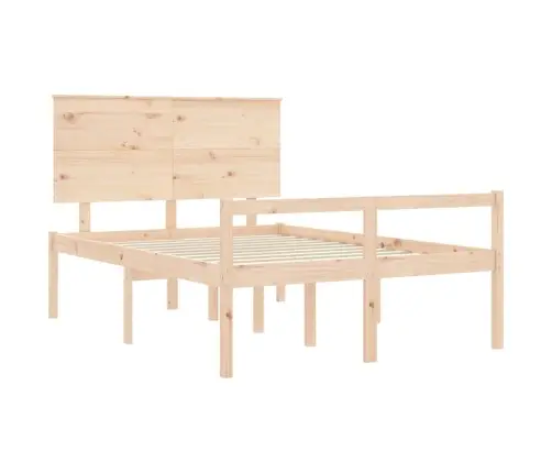 Vanemate Inimeste Voodiraam Peatsiga, 140X190 cm Täispuit