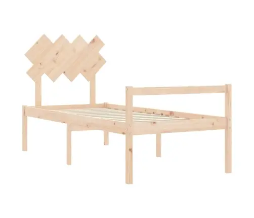 Lova Senjorams Su Galvūgaliu, Medienos Masyvas, Vienvietis