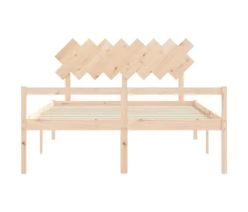 Lova Senjorams Su Galvūgaliu, 160X200 cm Medienos Masyvas