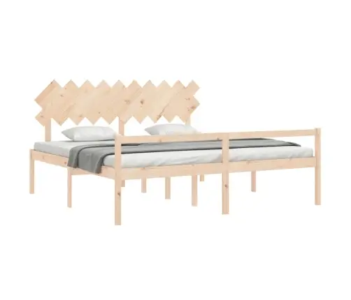 Vanemate Inimeste Voodiraam Peatsiga, 200X200 cm Täispuit