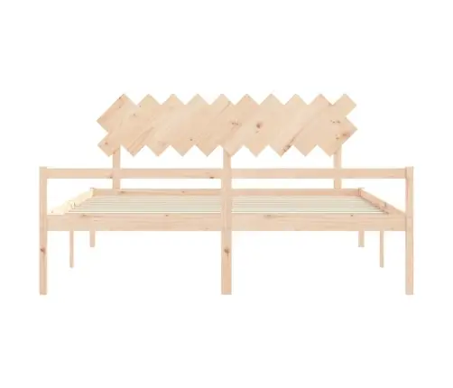 Vanemate Inimeste Voodiraam Peatsiga, 200X200 cm Täispuit