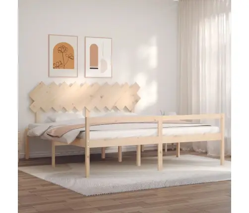 Vanemate Inimeste Voodiraam Peatsiga, 200X200 cm Täispuit