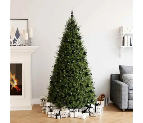 Ziemassvētku Eglītes Rotājumi, 111 Gab., Melns Polistirols Vidaxl