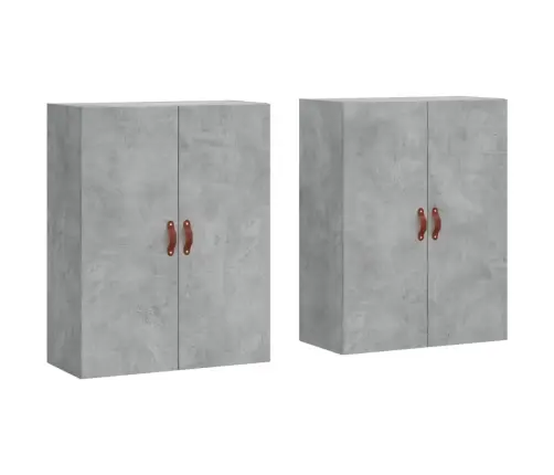 Sienas Skapīši, 2 Gab., Betona Pelēks, 69,5X34X90 Cm Vidaxl