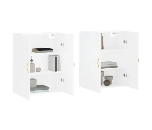 Seinakapid 2 Tk, Valge, 69,5 X 34 X 90 Cm