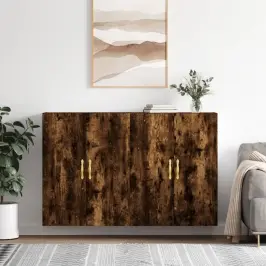 Sienas Skapīši, 2 Gab., 69,5X34X90 Cm, Ozolkoka Krāsa Vidaxl