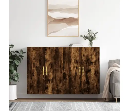 Sienas Skapīši, 2 Gab., 69,5X34X90 Cm, Ozolkoka Krāsa Vidaxl