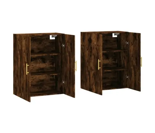 Prie Sienos Montuojamos Spintelės, 2Vnt., Dūminės, 69,5X34X90Cm