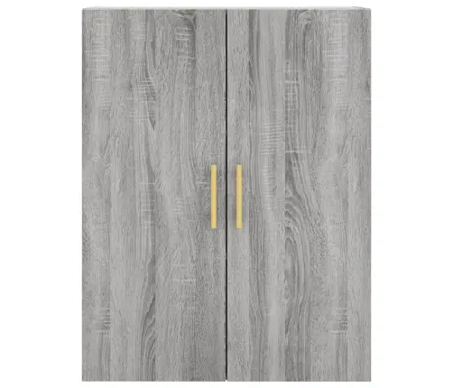 Sienas Skapīši, 2 Gab., 69,5X34X90 Cm, Pelēcīga Ozolkoka Krāsa Vidaxl