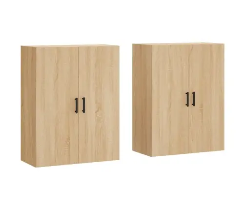 Prie Sienos Montuojamos Spintelės, 2Vnt., Ąžuolo, 69,5X34X90Cm