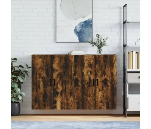 Sienas Skapīši, 2 Gab., 69,5X34X90 Cm, Ozolkoka Krāsa Vidaxl