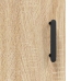 Seinakapid 2 Tk, Sonoma Tamm, 69,5 X 34 X 90 Cm
