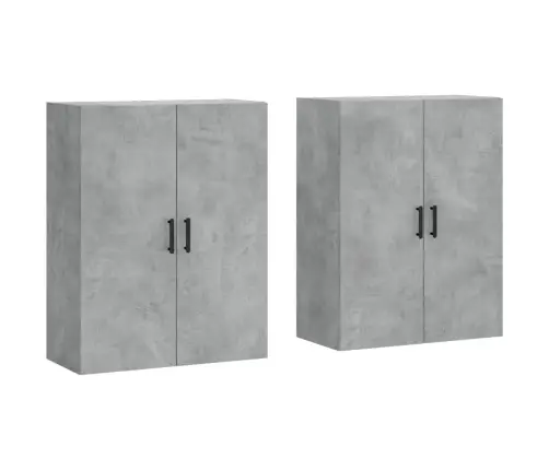Sienas Skapīši, 2 Gab., Betona Pelēks, 69,5X34X90 Cm Vidaxl