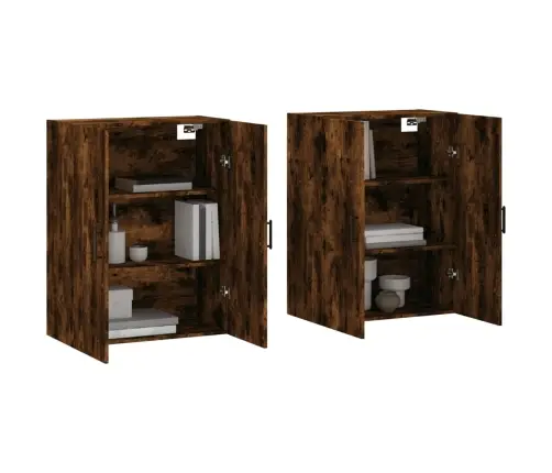 Prie Sienos Montuojamos Spintelės, 2Vnt., Dūminės, 69,5X34X90Cm