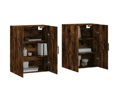 Seinakapid 2 Tk, Suitsutatud Tamm, 69,5 X 34 X 90 Cm