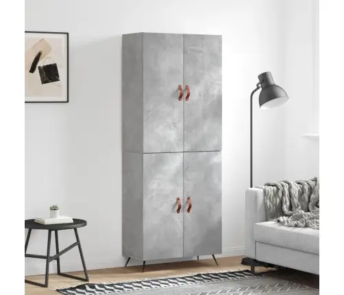 Kõrge Kapp, Betoonhall, 69,5 X 34 X 180 cmTehispuit