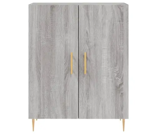 Augstais Skapis, Pelēks, 69,5X34X180 Cm, Inženierijas Koks Vidaxl