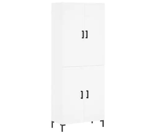 Augstais Skapis, Balts, 69,5X34X180 Cm, Inženierijas Koks Vidaxl