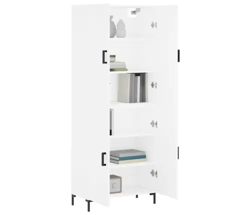 Augstais Skapis, Balts, 69,5X34X180 Cm, Inženierijas Koks Vidaxl