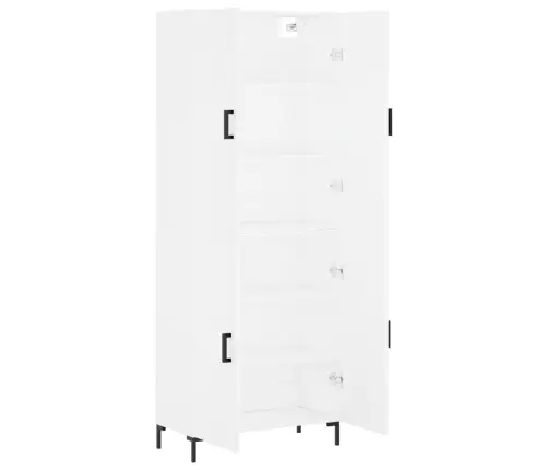 Augstais Skapis, Balts, 69,5X34X180 Cm, Inženierijas Koks Vidaxl