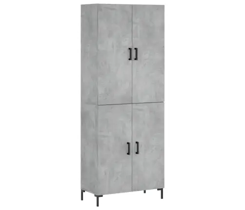 Augstais Skapis, Pelēks, 69,5X34X180 Cm, Inženierijas Koks Vidaxl