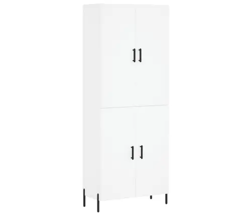 Komoda, Baltos Spalvos, 69,5X34X180cm Apdirbta Mediena