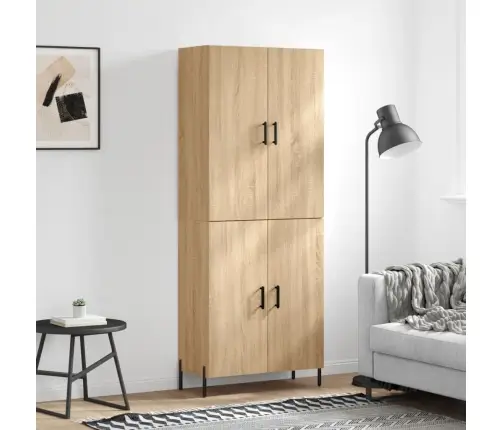 Augstais Skapis, Ozolkoka, 69,5X34X180 Cm, Inženierijas Koks Vidaxl