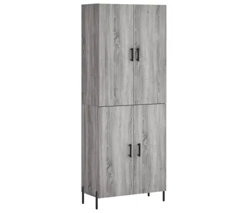 Kõrge Kapp, Hall Sonoma Tamm, 69,5 X 34 X 180 cm Tehispuit