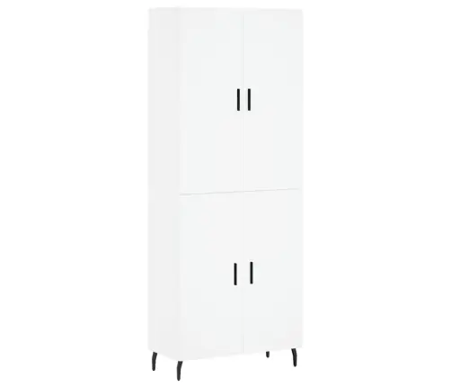 Komoda, Baltos Spalvos, 69,5X34X180cm Apdirbta Mediena